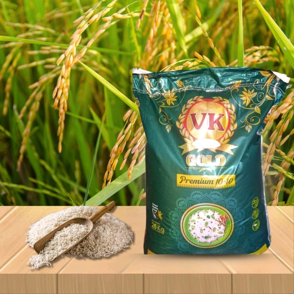 VK GOLD  VK Gold Premium 10-10 Rice, Premium Quality 10-10 Rice, 26kg - Normal (4-5 hours)