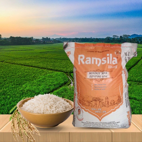 Ramsila Bhog Miniket Rice, Premium Miniket Rice, 26kg - Normal (4-5 hours)