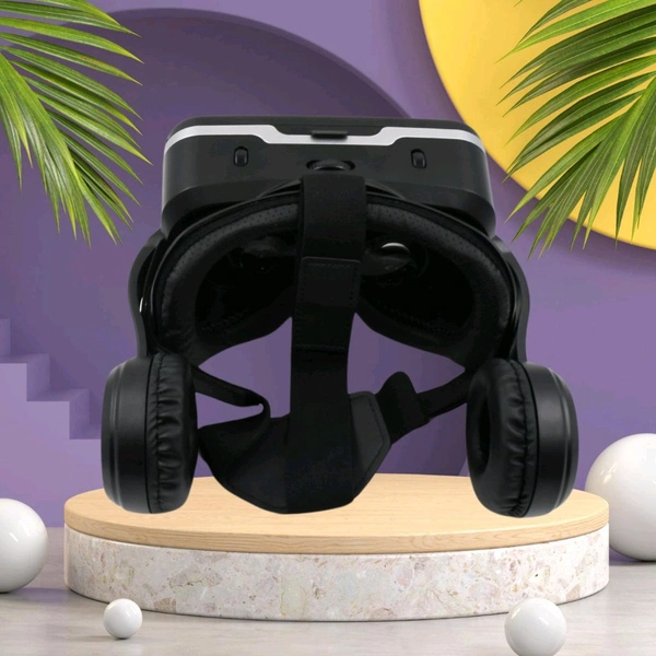 3D / HD VR Glasses Virtual Reality Goggles Headset for iOS for Android Smartphone VR Goggles-For 3D VR Movies Video Games with Headphones (1 Pc)