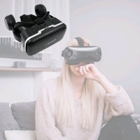 3D / HD VR Glasses Virtual Reality Goggles Headset for iOS for Android Smartphone VR Goggles-For 3D VR Movies Video Games with Headphones (1 Pc)