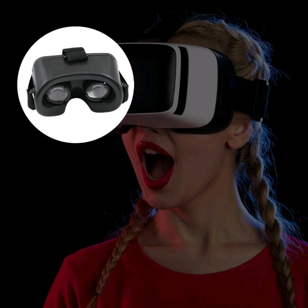 3D VR Glasses Virtual Reality Goggles Headset for All Smartphone VR Goggles-For 3D VR Movies Video Games (1 Pc)