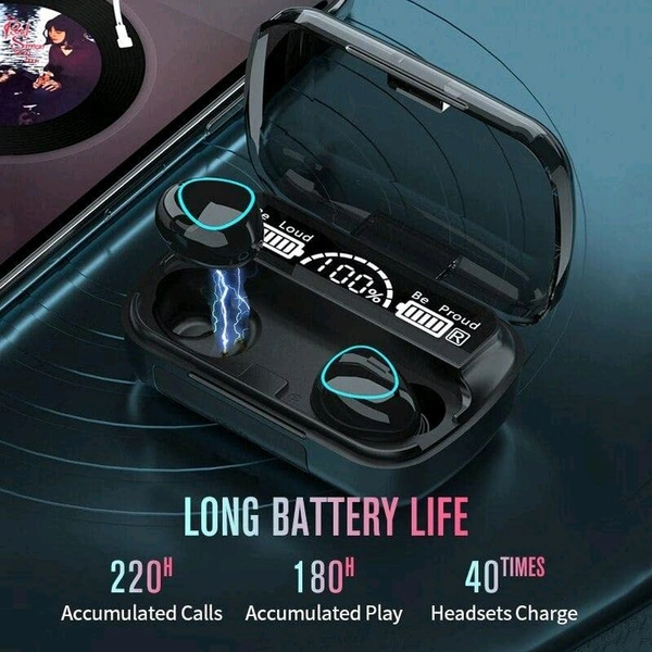 Newest Wireless In-Ear Earbuds Bluetooth 5.0 Headphones Mini Stereo Earbuds Sport Headset Bass Sound Built-In Mic Phone M10 TWS (Ear Buds, AirPods, Headphones)