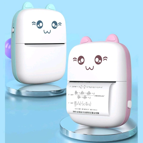 POCKET MINI PRINTER, MOBILE PHONE BLUETOOTH CONNECTION WIRELESS MINI THERMAL PRINTER WITH ANDROID OR IOS APP FOR PICTURES, PORTABLE SMART PRINTER,CONTAINS 1 ROLLS THERMAL PAPER, WITH FAST PAPER OUTPUT FOR PHOTO IMAGE