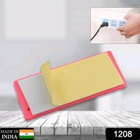 Self Adhesive No Hole Wall Mount, Reusable, Non Residue Plug Organizer For Home Office & Multiuse Device