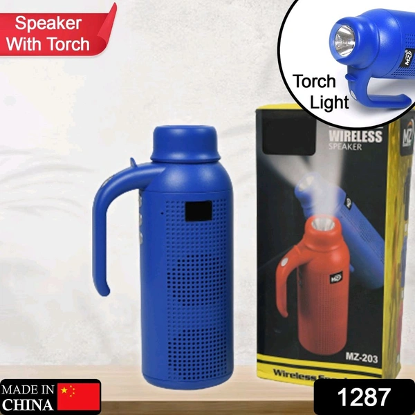 Smart Bluetooth Speaker With Torch Light Wireless Bluetooth Speaker & Night Flash Light Speaker,  (media player ,bluetooth speaker)