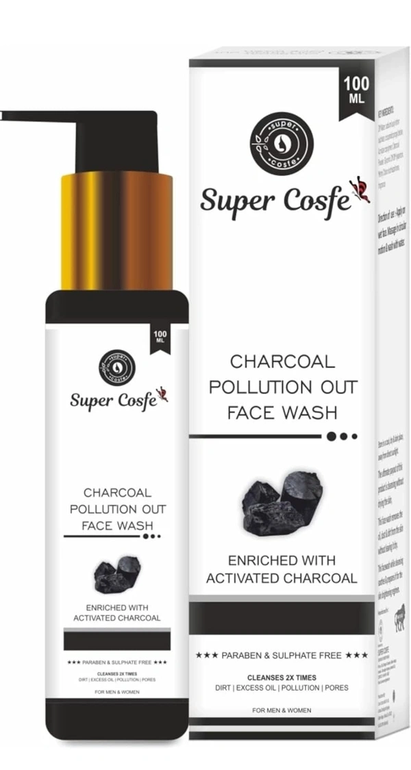 SUPER COSFE Charcoal Face Wash  - 100ML