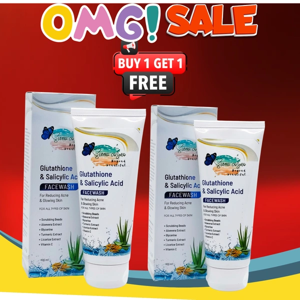 SIERRA COSMO GLUTATHIONE FACE WASH ( BUY 1 GET 1 ) - 100ML EACH