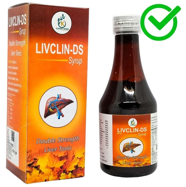 LIVCLIN-DS Syrup for Liver Protection & Detox | Ayurvedic Formulation for Men & Women.- 100 ml (1) - 100ML Each