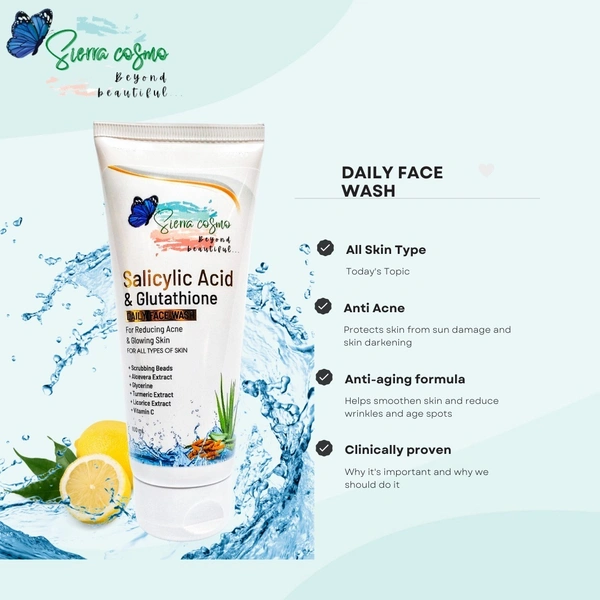 SIERRA COSMO GLUTATHIONE FACE WASH - 100ML
