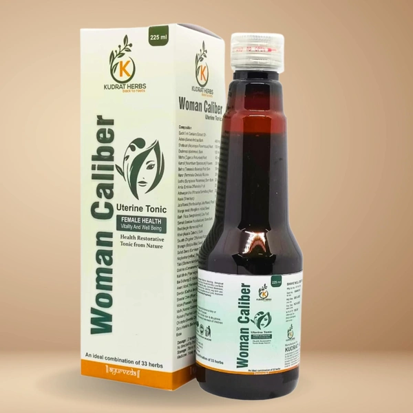 Woman caliber utrine Syrup for Women Health & Menstrual Disorder | Hormonal Balance Supplement - 225 ML X 3 Pack - 225ML