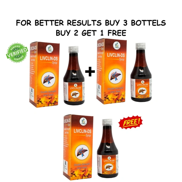 LIVCLIN-DS Syrup for Liver Protection & Detox | Ayurvedic Formulation for Men & Women.- 100 ml (1) - 100ML Each