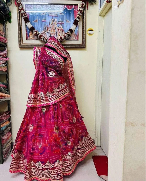 Beautiful Rajasthani Lehanga Chunni Collection  - Red