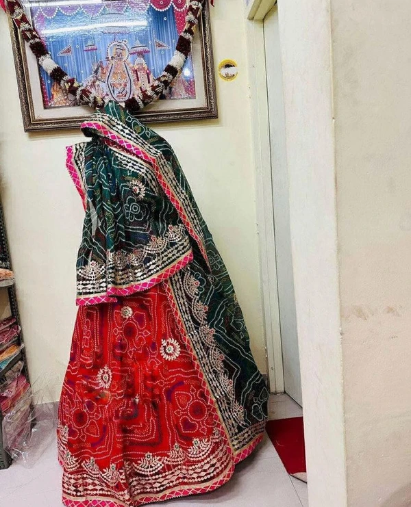 Beautiful Rajasthani Lehanga Chunni Collection  - Red