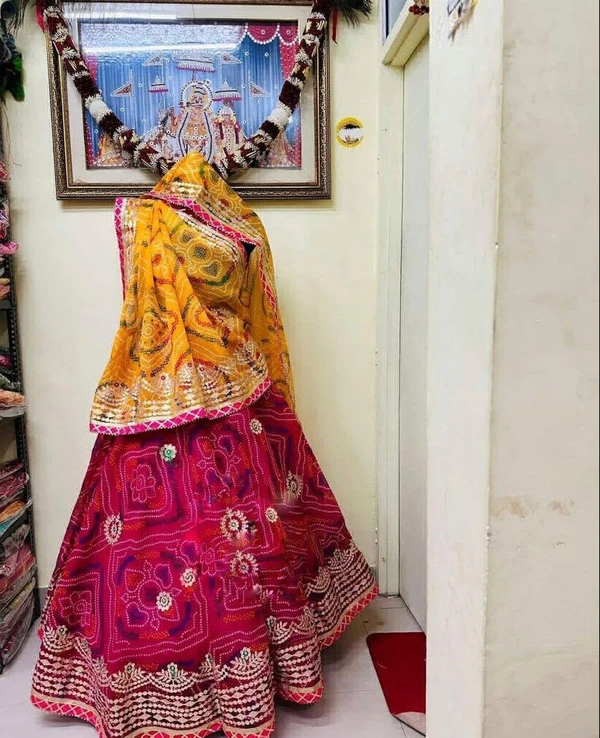 Beautiful Rajasthani Lehanga Chunni Collection  - Red