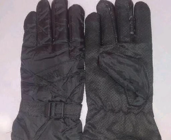 Woolen Winter Gloves  - Black