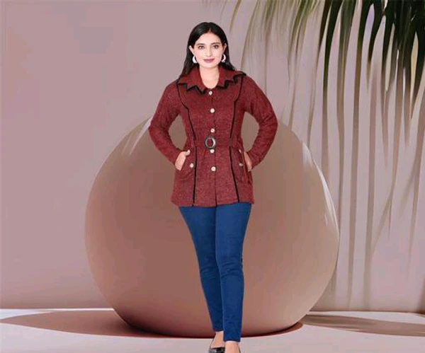 Women Cardigan  - Free, Brown