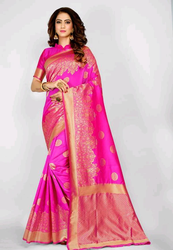 Beautiful Banarasi Silk Saree  - Rani