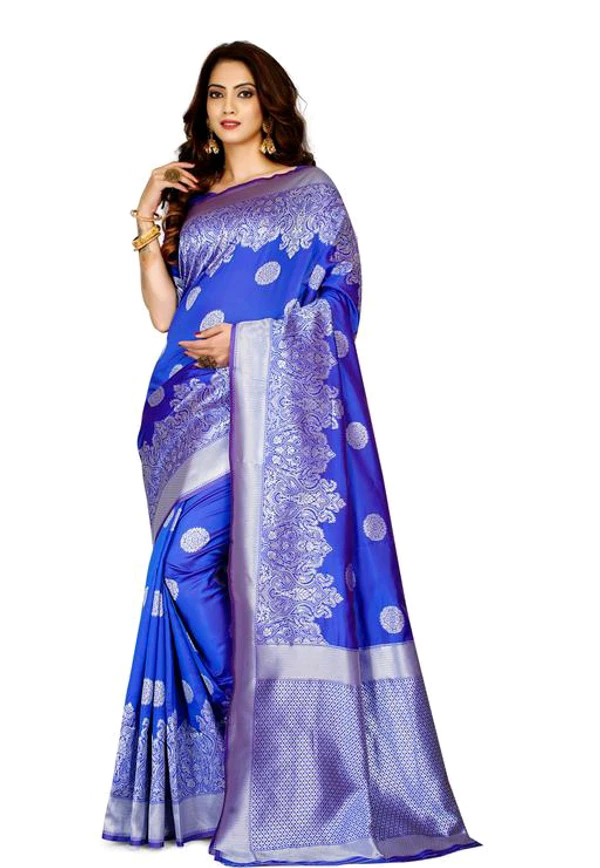 Beautiful Banarasi Silk Saree  - Blue