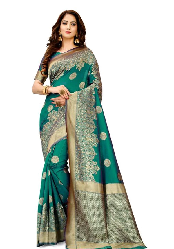 Beautiful Banarasi Silk Saree  - Green
