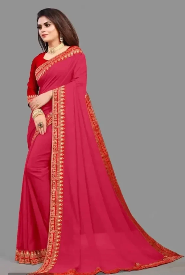 Beautiful Shobhagayawati Saree  - Wild Watermelon