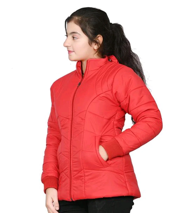 Girls Jacket  - Red, 8-9 Year