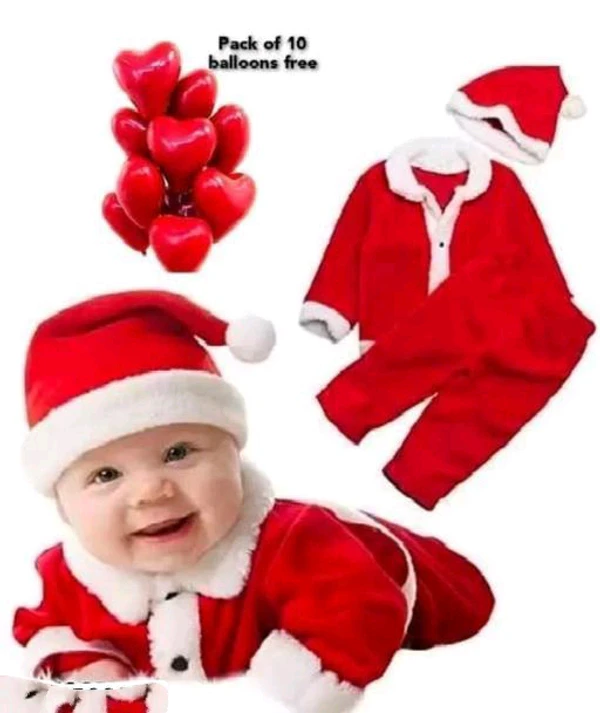 Beautiful Santa Dress For Kids  - 9-12 Month