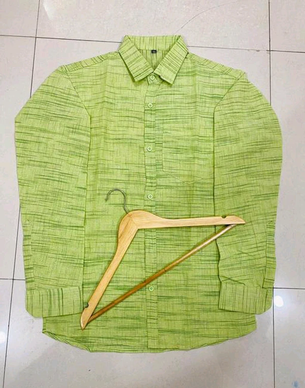 Khaddi Cotton Shirt  - Green, XL