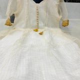 Beautiful Jacuard Gown  - L