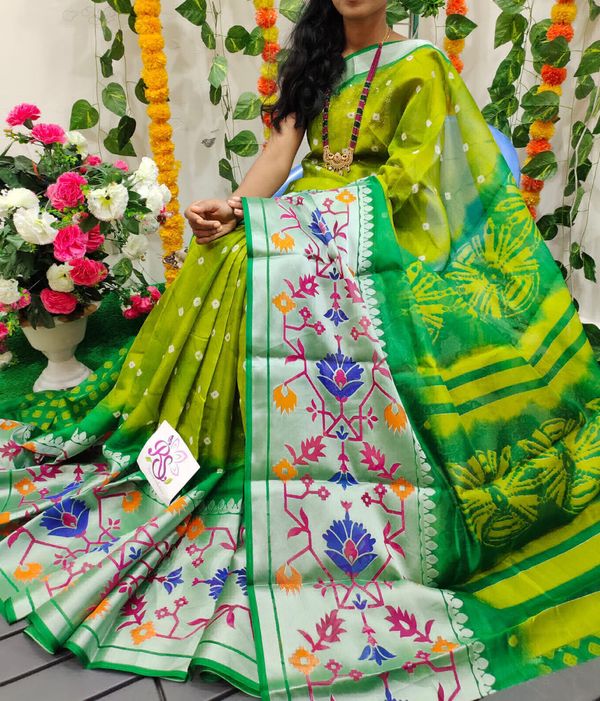Beautiful Silk Saree - Green