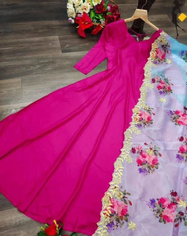 Beautiful Gown With Duptta - Free