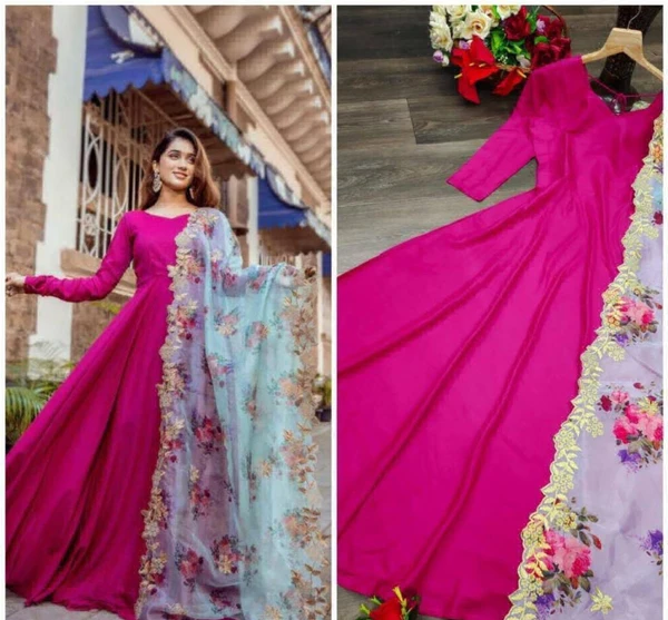 Beautiful Gown With Duptta - Free