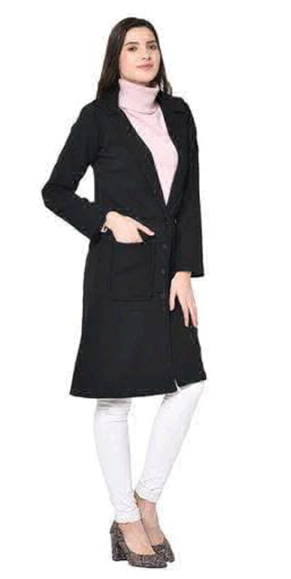 Winter Coat Long Coat Over Coat - l, Black