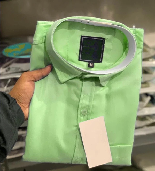 Mesn Formal Shirt  - Green, M