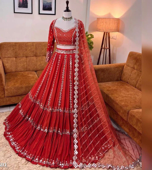 Attractive Party'Wear Lehenga Choli  - Free Up To 44 Size
