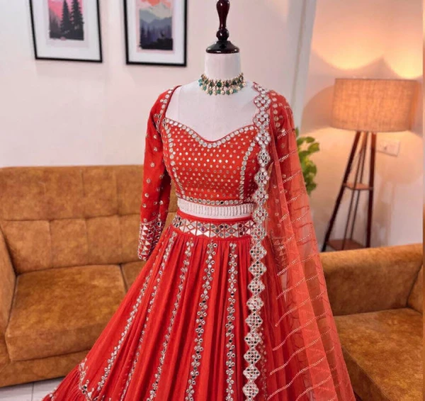 Attractive Party'Wear Lehenga Choli  - Free Up To 44 Size