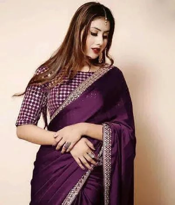 Art Silk Saree - Black