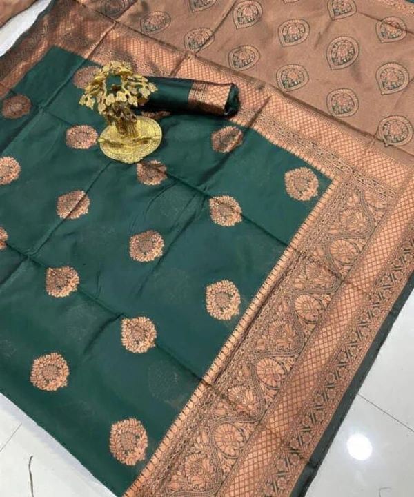 Banarsi Saree  - Teal