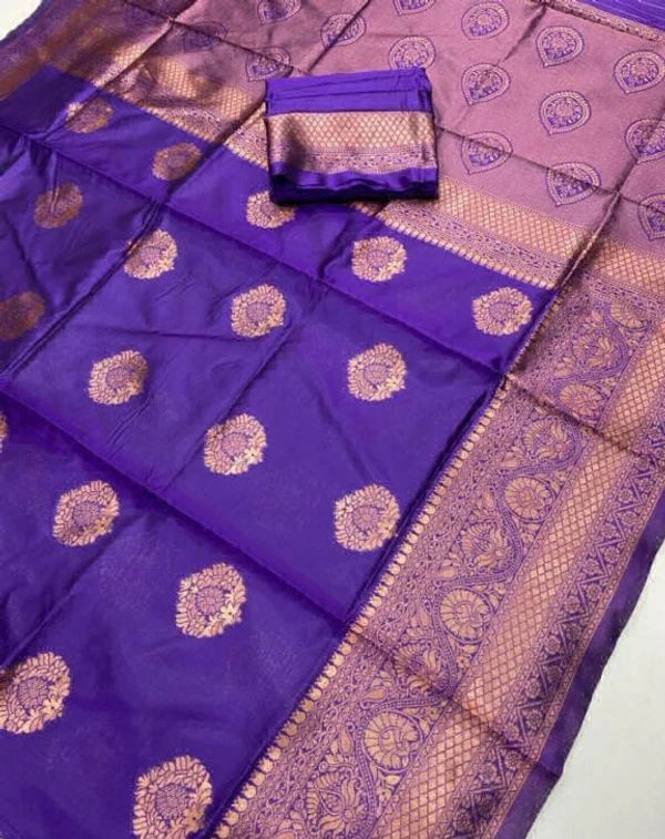 Banarsi Saree  - Navy Blue