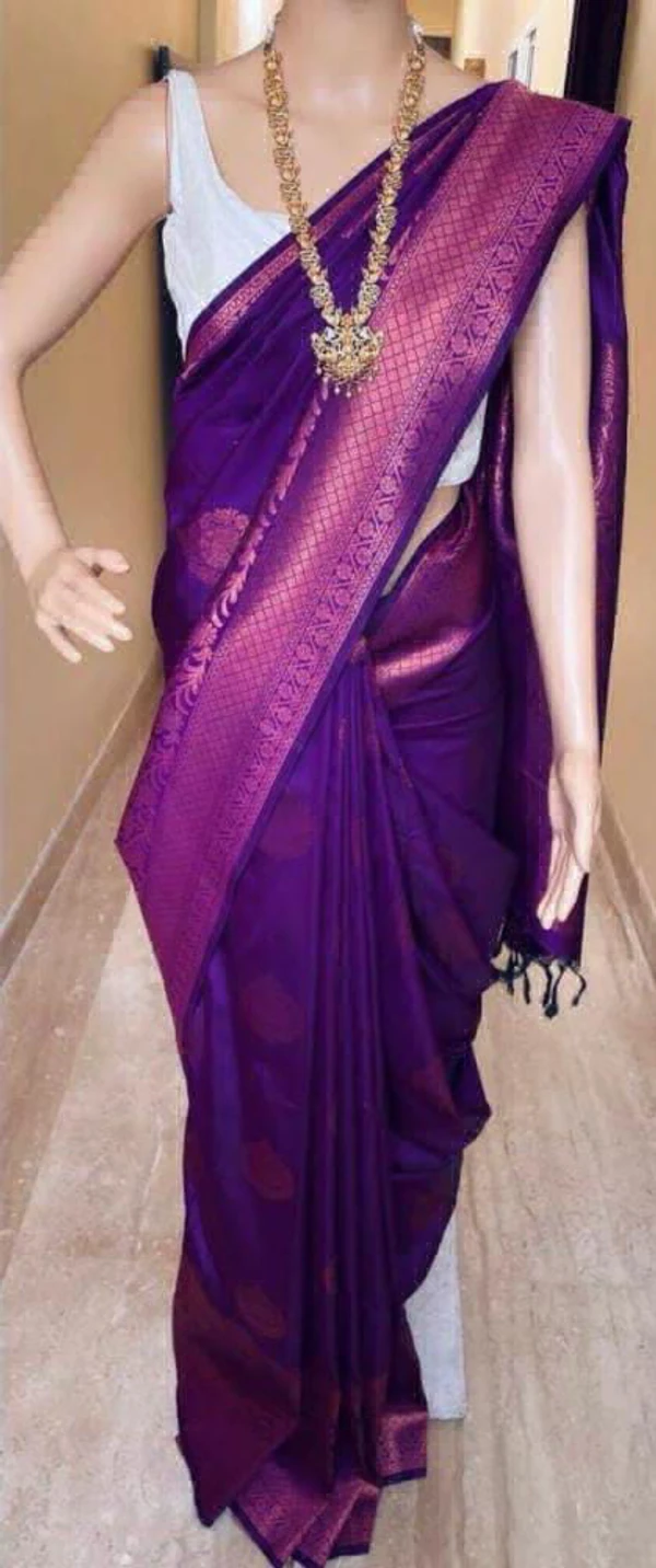 Banarsi Saree  - Navy Blue