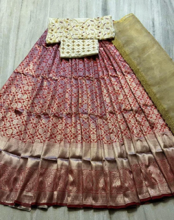 Half Saree Lehanga  - Un-Stiched