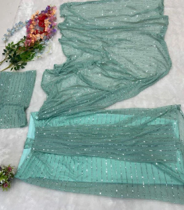 Ready To Wear Saree - Green