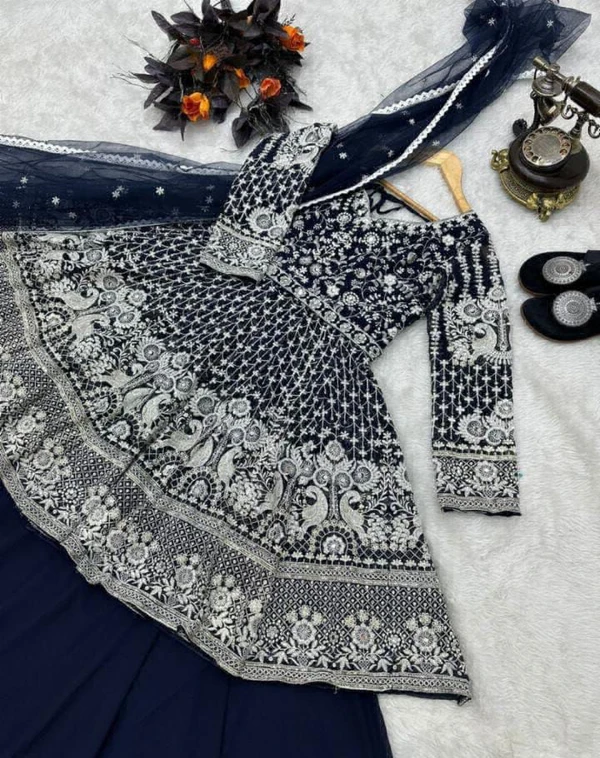 Embroidery Sequence Work Lehanga Chunni Collection  - .Xl