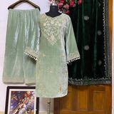 Party Wear Suit Collection  - Free Size Up.To 44, green