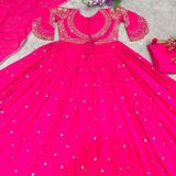 Beautiful Gown With Dupatta  - Free Up To 42