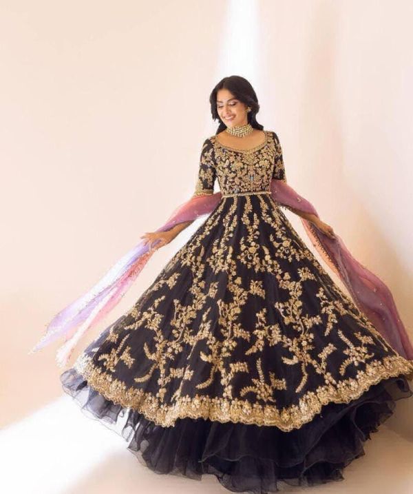 Anarkali Gown - Free Size Up To 44