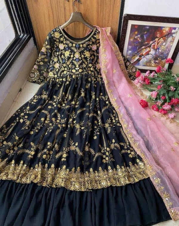 Anarkali Gown - Free Size Up To 44