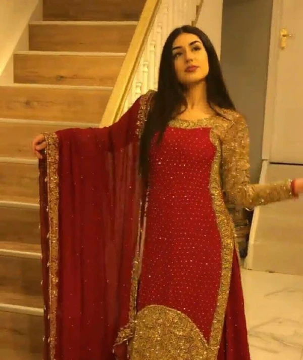 Beautiful Lehanga With Kurti And Dupatta  - S