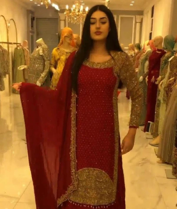 Beautiful Lehanga With Kurti And Dupatta  - S