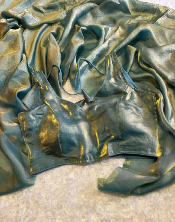 Golden And Shine Saree