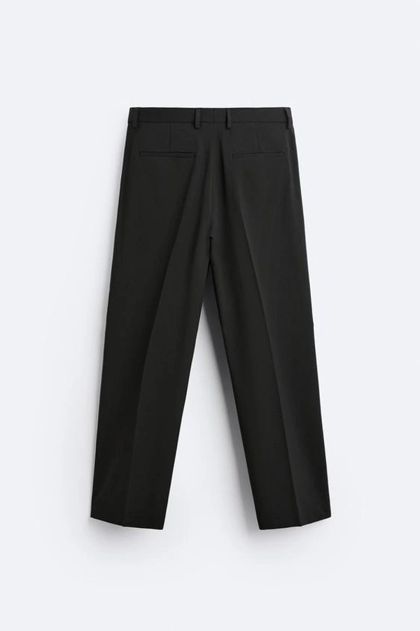 WIDE-LEG TROUSERS - 28, Black